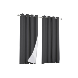 Σετ Κουρτίνες με Τρουκς και Θερμική Επένδυση 135 x 240 cm 2 τμχ Χρώ... Σετ Κουρτίνες με Τρουκς και Θερμική Επένδυση 135 x 240 cm 2 τμχ Χρώ...