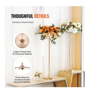 Σετ Κρυστάλλινες Ανθοστήλες 20 x 90 cm 4 τμχ VEVOR HLHJSJHJ90CMGBZQWV0 Σετ Κρυστάλλινες Ανθοστήλες 20 x 90 cm 4 τμχ VEVOR HLHJSJHJ90CMGBZQWV0