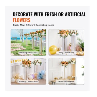 Σετ Κρυστάλλινες Ανθοστήλες 20 x 90 cm 4 τμχ VEVOR HLHJSJHJ90CMGBZQWV0