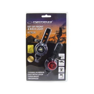 Σετ LED Φωτισμός Ποδηλάτου Εμπρός / Πίσω 2 τμχ Acrux Esperanza EOT016 Σετ LED Φωτισμός Ποδηλάτου Εμπρός / Πίσω 2 τμχ Acrux Esperanza EOT016