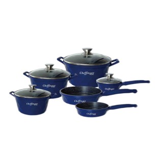 Σετ Μαγειρικά Σκεύη από Αλουμίνιο με Αντικολλητική Μαρμάρινη Επίστρ... Σετ Μαγειρικά Σκεύη από Αλουμίνιο με Αντικολλητική Μαρμάρινη Επίστρ...