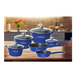 Σετ Μαγειρικά Σκεύη από Αλουμίνιο με Αντικολλητική Μαρμάρινη Επίστρ... Σετ Μαγειρικά Σκεύη από Αλουμίνιο με Αντικολλητική Μαρμάρινη Επίστρ...