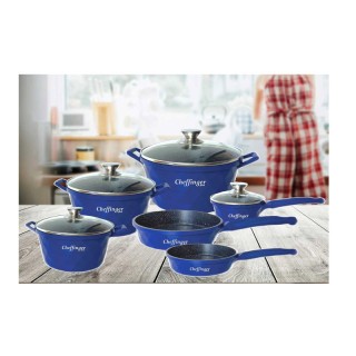 Σετ Μαγειρικά Σκεύη από Αλουμίνιο με Αντικολλητική Μαρμάρινη Επίστρ... Σετ Μαγειρικά Σκεύη από Αλουμίνιο με Αντικολλητική Μαρμάρινη Επίστρ...