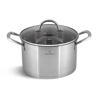 Σετ Μαγειρικών Σκευών από Ανοξείδωτο Ατσάλι 18/10 με Γυάλινα Καπάκι...