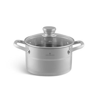 Σετ Μαγειρικών Σκευών από Ανοξείδωτο Ατσάλι με Γυάλινα Καπάκια 12 τ...