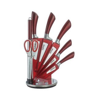 Σετ Μαχαίρια από Ανοξείδωτο Ατσάλι με Βάση 8 τμχ Χρώματος Κόκκινο C... Σετ Μαχαίρια από Ανοξείδωτο Ατσάλι με Βάση 8 τμχ Χρώματος Κόκκινο C...