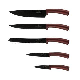 Σετ Μαχαίρια με Μαγνητική Βάση 6 τμχ Χρώματος Μπορντό Edenberg EB-964 Σετ Μαχαίρια με Μαγνητική Βάση 6 τμχ Χρώματος Μπορντό Edenberg EB-964