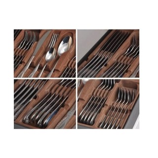 Σετ Μαχαιροπίρουνα Σερβιρίσματος 24 τμχ από Ανοξείδωτο Ατσάλι με Μα... Σετ Μαχαιροπίρουνα Σερβιρίσματος 24 τμχ από Ανοξείδωτο Ατσάλι με Μα...