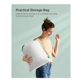 Σετ Μαξιλάρια Ύπνου Poly Fiber Μαλακό 80 x 80 cm 2 τμχ Songmics TBP... Σετ Μαξιλάρια Ύπνου Poly Fiber Μαλακό 80 x 80 cm 2 τμχ Songmics TBP...