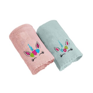 Σετ με 2 Βρεφικές Πετσέτες 35 x 50 cm Pink Turqoise 2 τμχ Girl Set ... Σετ με 2 Βρεφικές Πετσέτες 35 x 50 cm Pink Turqoise 2 τμχ Girl Set ...