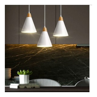 Σετ Μεταλλικά Κρεμαστά Φωτιστικά E27 25 W 3 τμχ Bakaji 02012117 Σετ Μεταλλικά Κρεμαστά Φωτιστικά E27 25 W 3 τμχ Bakaji 02012117