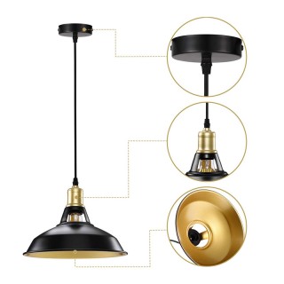 Σετ Μεταλλικά Μονόφωτα Κρεμαστά Φωτιστικά E27 60 W 2 τμχ Bakaji 805... Σετ Μεταλλικά Μονόφωτα Κρεμαστά Φωτιστικά E27 60 W 2 τμχ Bakaji 805...