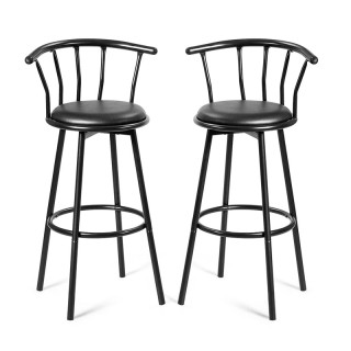 Σετ Μεταλλικά Περιστρεφόμενα Σκαμπό Μπαρ 55 x 56 x 101.5 cm 2 τμχ C...