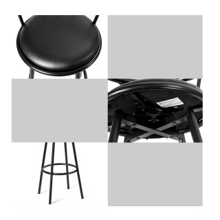 Σετ Μεταλλικά Περιστρεφόμενα Σκαμπό Μπαρ 55 x 56 x 101.5 cm 2 τμχ C... Σετ Μεταλλικά Περιστρεφόμενα Σκαμπό Μπαρ 55 x 56 x 101.5 cm 2 τμχ C...