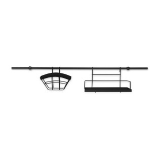 Σετ Μεταλλικά Ράφια Κουζίνας Χρώματος Μαύρο 16 τμχ Edenberg EB-8516