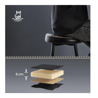 Σετ Μεταλλικά Σκαμπό Μπαρ 51.6 x 51.6 x 76.2 cm 2 τμχ VASAGLE LBC09...