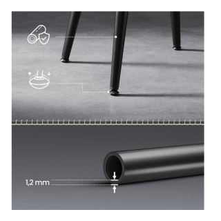 Σετ Μεταλλικά Σκαμπό Μπαρ 51.6 x 51.6 x 76.2 cm 2 τμχ VASAGLE LBC09...