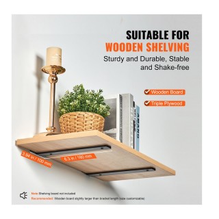 Σετ Μεταλλικά Στηρίγματα Ραφιών Σχήματος L 160 x 100 x 45 mm 6 τμχ ...