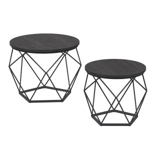 Σετ Μεταλλικά Στρογγυλά Τραπέζια Σαλονιού 50 x 40 cm 2 τμχ Χρώματος... Σετ Μεταλλικά Στρογγυλά Τραπέζια Σαλονιού 50 x 40 cm 2 τμχ Χρώματος...