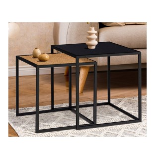 Σετ Μεταλλικά Τετράγωνα Βοηθητικά Τραπέζια Nesting 45 x 45 cm 2 τμχ... Σετ Μεταλλικά Τετράγωνα Βοηθητικά Τραπέζια Nesting 45 x 45 cm 2 τμχ...