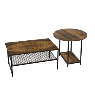 Σετ Μεταλλικά Τραπέζια Σαλονιού 123 x 60 x 51 / 41 cm 2 τμχ Bakaji ... Σετ Μεταλλικά Τραπέζια Σαλονιού 123 x 60 x 51 / 41 cm 2 τμχ Bakaji ...