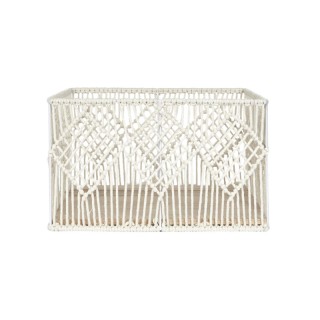 Σετ Μεταλλικά/Βαμβακερά Ορθογώνια Καλάθια Αποθήκευσης Nesting Boho ...