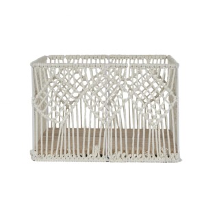 Σετ Μεταλλικά/Βαμβακερά Ορθογώνια Καλάθια Αποθήκευσης Nesting Boho ... Σετ Μεταλλικά/Βαμβακερά Ορθογώνια Καλάθια Αποθήκευσης Nesting Boho ...