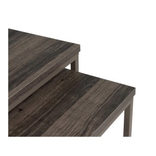 Σετ Μεταλλικά Βοηθητικά Τραπέζια Nesting 50 x 50 x 50 cm Χρώματος Γ...