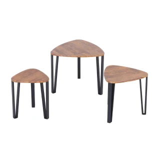 Satz Beistelltische aus Metall, 56 x 54.2 x 45.4 cm, HOMCOM...