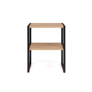 Σετ Μεταλλικά - Ξύλινα Κομοδίνα με 2 Ράφια 40 x 40 x 50 cm 2 τμχ Id... Σετ Μεταλλικά - Ξύλινα Κομοδίνα με 2 Ράφια 40 x 40 x 50 cm 2 τμχ Id...