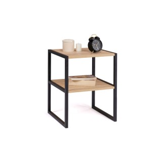 Σετ Μεταλλικά - Ξύλινα Κομοδίνα με 2 Ράφια 40 x 40 x 50 cm 2 τμχ Id... Σετ Μεταλλικά - Ξύλινα Κομοδίνα με 2 Ράφια 40 x 40 x 50 cm 2 τμχ Id...