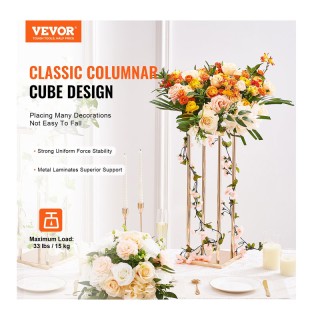 Σετ Μεταλλικές Ανθοστήλες 20 x 20 x 80 cm 4 τμχ VEVOR HLHJLFTZTCBJH...