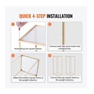 Σετ Μεταλλικές Ανθοστήλες 28 x 28 x 80 cm 2 τμχ VEVOR HLHJLFTJXKYLB... Σετ Μεταλλικές Ανθοστήλες 28 x 28 x 80 cm 2 τμχ VEVOR HLHJLFTJXKYLB...