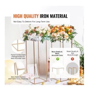 Σετ Μεταλλικές Ανθοστήλες 28 x 28 x 80 cm 2 τμχ VEVOR HLHJLFTJXKYLB...