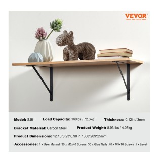 Σετ Μεταλλικές Γωνίες Ραφιών 308 x 209 x 25 mm 10 τμχ VEVOR SJZJGBZ... Σετ Μεταλλικές Γωνίες Ραφιών 308 x 209 x 25 mm 10 τμχ VEVOR SJZJGBZ...