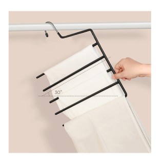 Σετ Μεταλλικές Κρεμάστρες για Παντελόνια 5 Θέσεων 4 τμχ Songmics CR... Σετ Μεταλλικές Κρεμάστρες για Παντελόνια 5 Θέσεων 4 τμχ Songmics CR...