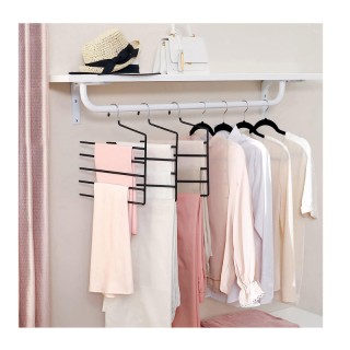 Σετ Μεταλλικές Κρεμάστρες για Παντελόνια 5 Θέσεων 4 τμχ Songmics CR...