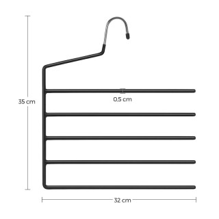 Σετ Μεταλλικές Κρεμάστρες για Παντελόνια 5 Θέσεων 4 τμχ Songmics CR... Σετ Μεταλλικές Κρεμάστρες για Παντελόνια 5 Θέσεων 4 τμχ Songmics CR...
