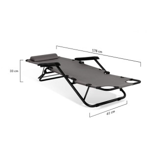Σετ Μεταλλικές Πτυσσόμενες Καρέκλες Κήπου - Ξαπλώστρες 178 x 61 x 3... Σετ Μεταλλικές Πτυσσόμενες Καρέκλες Κήπου - Ξαπλώστρες 178 x 61 x 3...