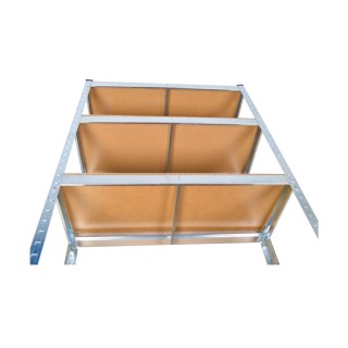 Σετ Μεταλλικές Γαλβανιζέ Ραφιέρες με 5 Ξύλινα Ράφια Βαρέως Τύπου 90...