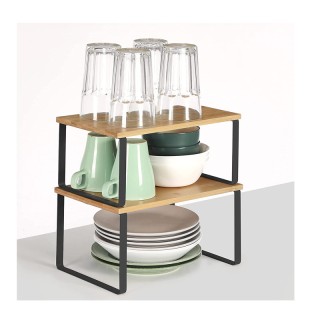 Σετ Μεταλλικές Βάσεις Οργάνωσης 29.7 x 19.5 x 15.5 cm Χρώματος Μαύρ...