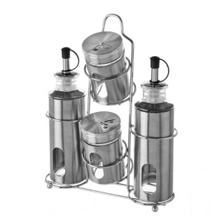 Σετ Μεταλλικό Λαδόξιδο - Αλατοπίπερο με Μεταλλική Βάση 4 τμχ Inox B... Σετ Μεταλλικό Λαδόξιδο - Αλατοπίπερο με Μεταλλική Βάση 4 τμχ Inox B...