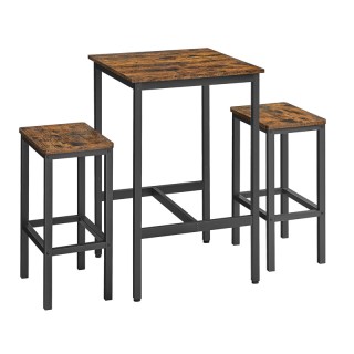 Σετ Μεταλλικό Τετράγωνο Τραπέζι - Bar 60 x 60 x 90 cm με 2 Σκαμπό V... Σετ Μεταλλικό Τετράγωνο Τραπέζι - Bar 60 x 60 x 90 cm με 2 Σκαμπό V...