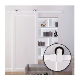 Σετ Μηχανισμού για Συρόμενες Ξύλινες Πόρτες 1.83 m HOMCOM B81-002WT