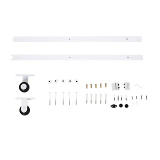 Σετ Μηχανισμού για Συρόμενες Ξύλινες Πόρτες 1.83 m HOMCOM B81-002WT