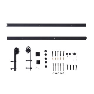 Σετ Μηχανισμού για Συρόμενες Ξύλινες Πόρτες 2 m HOMCOM B81-017