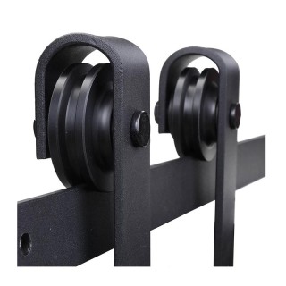 Σετ Μηχανισμού για Συρόμενες Ξύλινες Πόρτες 2 m HOMCOM B81-017