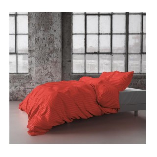 Σετ Μονή Παπλωματοθήκη με Μαξιλαροθήκη 140 x 220 cm Χρώματος Κόκκιν... Σετ Μονή Παπλωματοθήκη με Μαξιλαροθήκη 140 x 220 cm Χρώματος Κόκκιν...