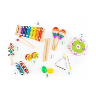 Σετ Μουσικής με 14 Όργανα και Τσάντα Μεταφοράς Ecotoys MK0700301