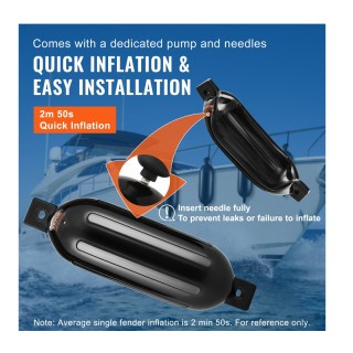 Σετ Μπαλόνια Σκάφους με Διπλό Μάτι 21.5 x 66 cm 4 τμχ VEVOR CYHX4JZ...